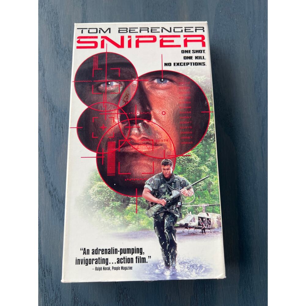 Sniper Tom Berenger Action Movie Vintage 1992 VHS Tape Pre-Loved